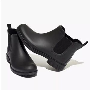 Madewell Chelsea Rain Boot - True Black Size 6